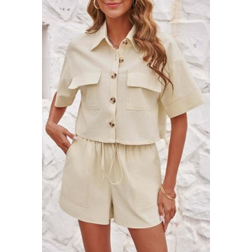 Imily Bela Women's Summer Lounge Set with Pockets