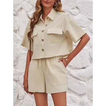 Imily Bela Women's Summer Lounge Set with Pockets