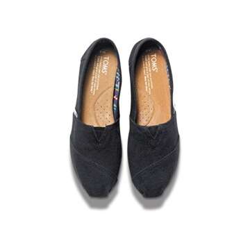 TOMS Women's Black Canvas Classic 001001B07-BLK (Size: 8.5)