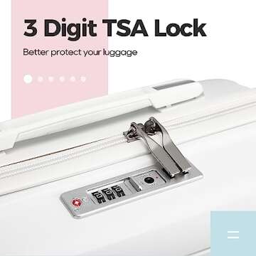 Melalenia Expandable Luggage Set with Spinner Wheels - Stylish Travel Gear