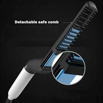 Quick Electric Hair Comb for Men: Beard and Hair Straightener