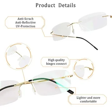 LifeArt Blue Light Blocking Glasses Stylish Anti Blue Rays