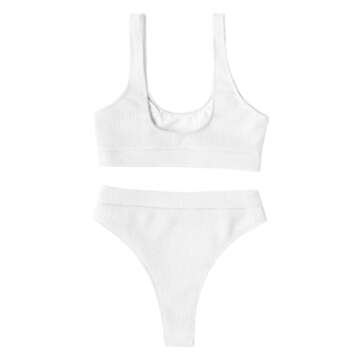 Lilosy High Waisted Tummy Control Bikini for Women
