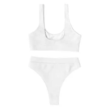 Lilosy High Waisted Tummy Control Bikini for Women