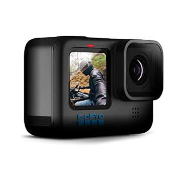 GoPro HERO10 Black (Hero 10) - Waterproof Action Camera with Front LCD and Touch Rear Screens, New G...
