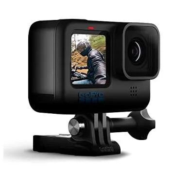 GoPro HERO10 Black (Hero 10) - Waterproof Action Camera with Front LCD and Touch Rear Screens, New GP2 Engine, 5K HD Video, 23MP Photos, Live Streaming, 64GB Extreme Pro Card and Extra Battery