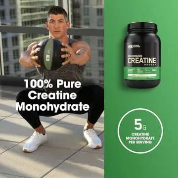 Optimum Nutrition Micronized Creatine Monohydrate Powder, Unflavored, 400 Servings, 2000 Grams (Packaging May Vary)