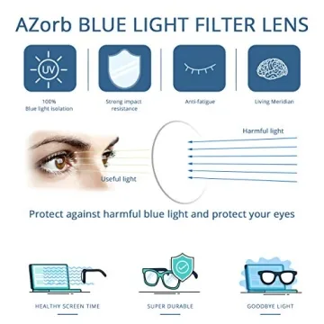 AZorb Kids Blue Light Blocking Glasses - Stylish & Durable