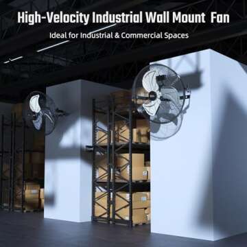 Simple Deluxe Industrial Wall Mount Fan
