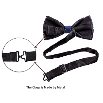 AUSKY Elegant Pre-tied Bow Ties Set for Men and Boys