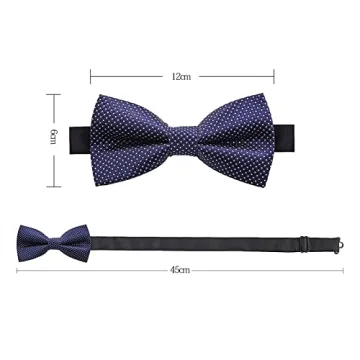AUSKY Elegant Pre-tied Bow Ties Set for Men and Boys