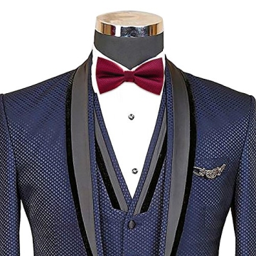 AUSKY Elegant Pre-tied Bow Ties Set for Men and Boys