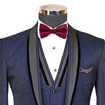 AUSKY Elegant Pre-tied Bow Ties Set for Men and Boys