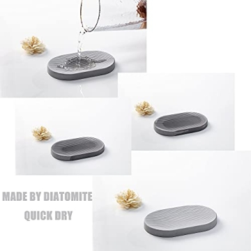 Stylish Grey Bathroom Accessory Set with Quick Drying Features