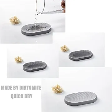 Stylish Grey Bathroom Accessory Set with Quick Drying Features