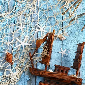 21-Piece Starfish Ornament Set for Coastal Decor & Crafts