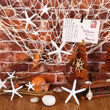 21-Piece Starfish Ornament Set for Coastal Decor & Crafts