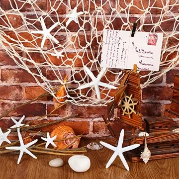 21-Piece Starfish Ornament Set for Coastal Decor & Crafts
