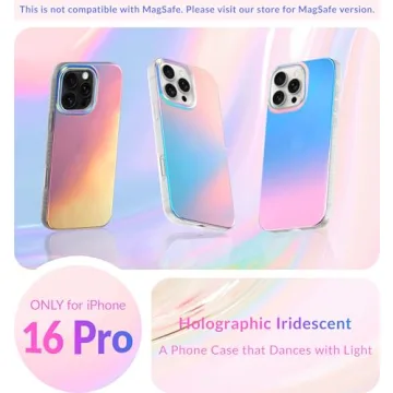 Iridescent iPhone 16 Pro Case with 360° Protection