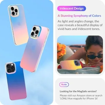 Iridescent iPhone 16 Pro Case with 360° Protection