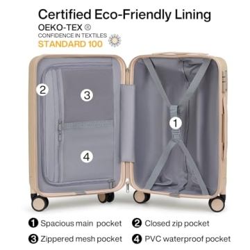 Hanke 20/29 Inch Carry On Luggage Sets - Durable Travel Gear