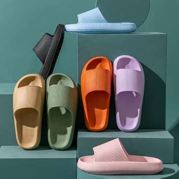 rosyclo Cloud Slippers - Soft, Non-Slip, Comfy For All