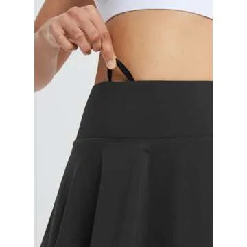 BALEAF Women's Stylish Tennis Golf Skirts with Shorts