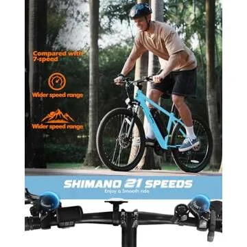 Qlife Racer Electric Bike with 21-Speed Gearset and 750W Motor