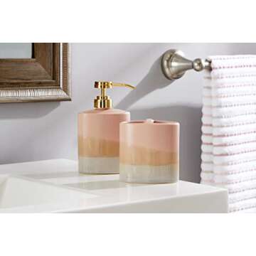 SKL Home Alanya Soap Dispenser, Blush