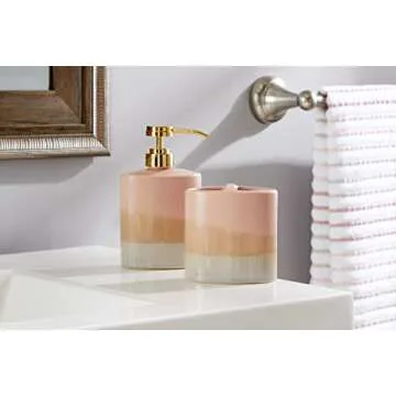 SKL Home Alanya Soap Dispenser, Blush