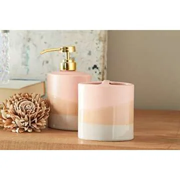 SKL Home Alanya Soap Dispenser, Blush