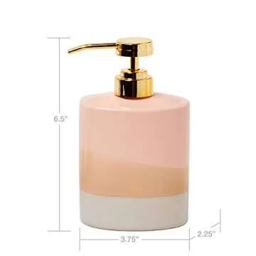SKL Home Alanya Soap Dispenser, Blush