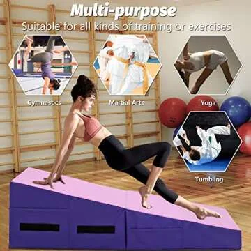 BestMassage Gymnastics Incline Mat for Indoor and Outdoor Fun