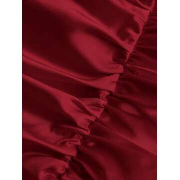 Stylish BEAUDRM Women's Floral Print Satin Cami Dress