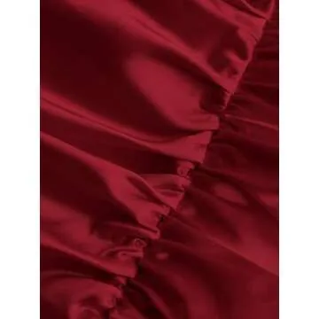 Stylish BEAUDRM Women's Floral Print Satin Cami Dress