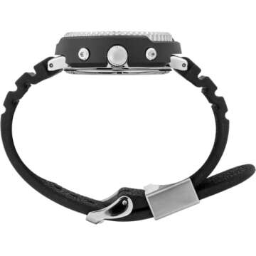 Seiko SNJ025 Hybrid Dive Watch for Men - Prospex - Solar, Black Dial, Stopwatch Function