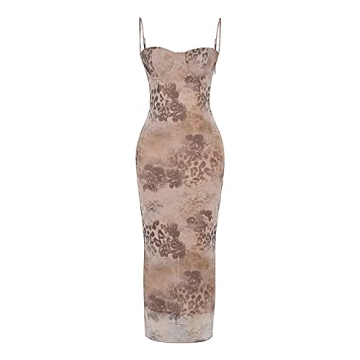 SOLILOQUY Chic Vintage Satin Maxi Dress for Women