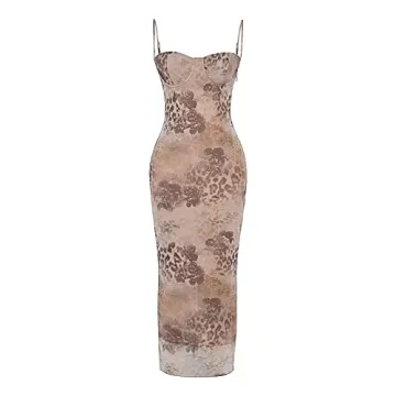 SOLILOQUY Chic Vintage Satin Maxi Dress for Women