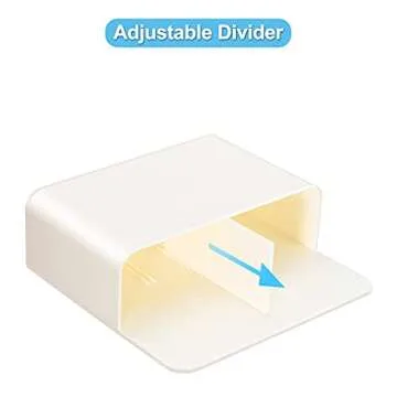 luvtree White Strong Magnetic Marker Holder/Dry Erase Pen Holder - Storage for Dry Erase Marker, Eraser, Bottle Opener, Remote Controls, Notes - Ideal for Magnetic Board, Fridge Door, and Locker