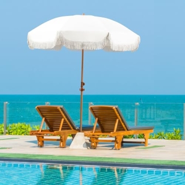 Elegant Seazul 6.5ft Patio Umbrella with Fringe