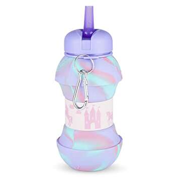 Fun Collapsible Unicorn Water Bottle for Kids