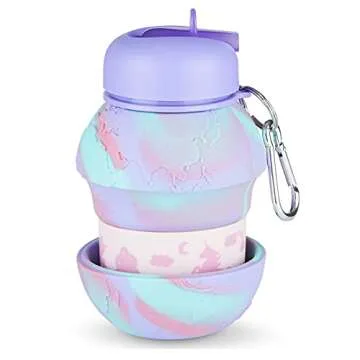 Fun Collapsible Unicorn Water Bottle for Kids