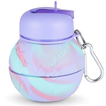 Fun Collapsible Unicorn Water Bottle for Kids
