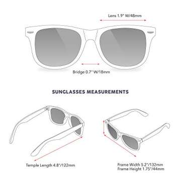 LEICO Kids Retro Polarized Sunglasses with UV Protection