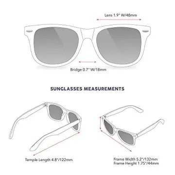 LEICO Kids Retro Polarized Sunglasses with UV Protection