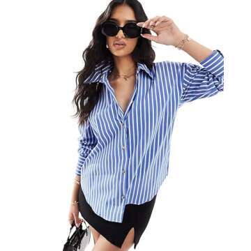 Stylish HOTOUCH Button Down Women's Shirt - Perfect for Work