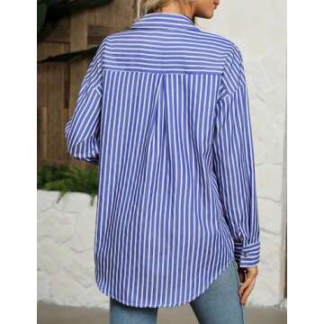 Stylish HOTOUCH Button Down Women's Shirt - Perfect for Work