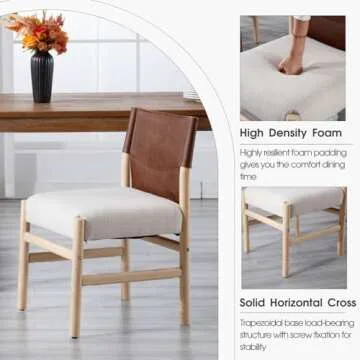 CIMOTA Stylish Boho Dining Chairs Set of 2 for Any Space