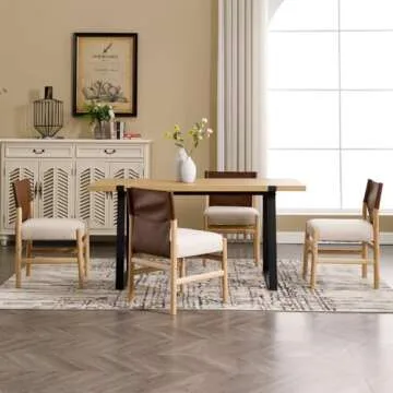 CIMOTA Stylish Boho Dining Chairs Set of 2 for Any Space