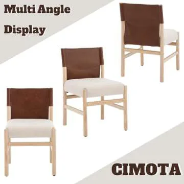 CIMOTA Stylish Boho Dining Chairs Set of 2 for Any Space